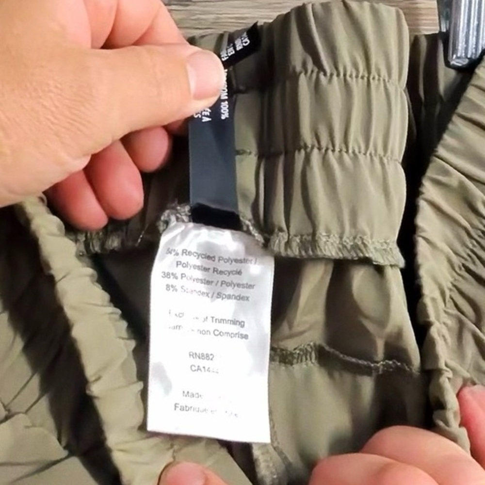 Mondetta Dusty Olive Green Side Stitch Wide Leg with Relaxed Fit - Picture 12 of 13